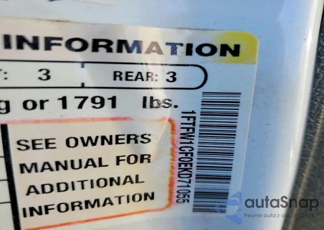 1FTFW1CF0EKD71055: 72453945