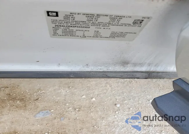 2GNALCEK8F6332959: 75597245