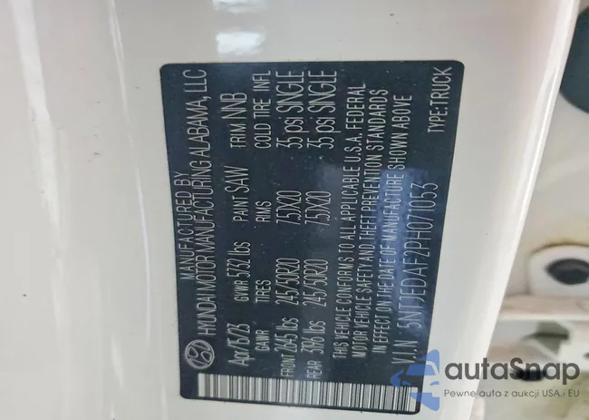 5NTJEDAF2PH071053: 73468225