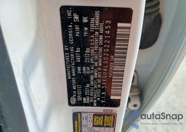 5XXGU4L30JG221453: 74637665