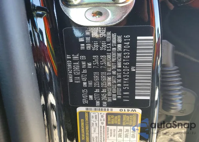 5XYK3CDF6TG370416: 73611475