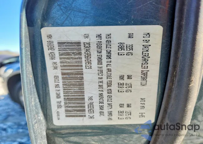 2C3KA43R96H205123: 72785045