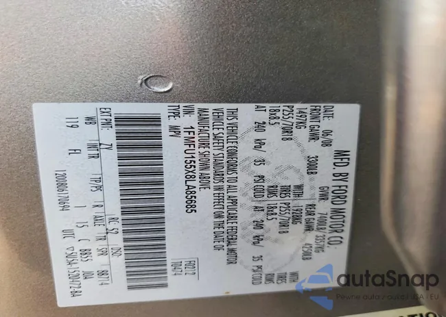 1FMFU155X8LA85685: 99717145