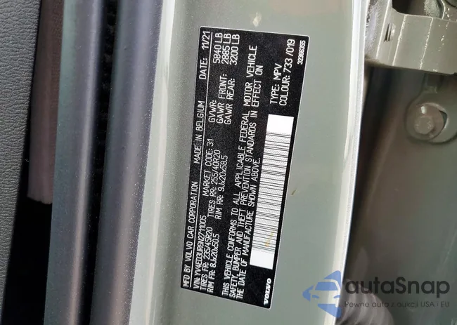 YV4ED3UR6N2711005: 99986065