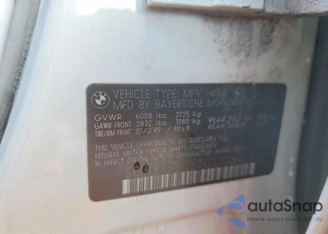 5UXFG2C52CL778858: 98485895