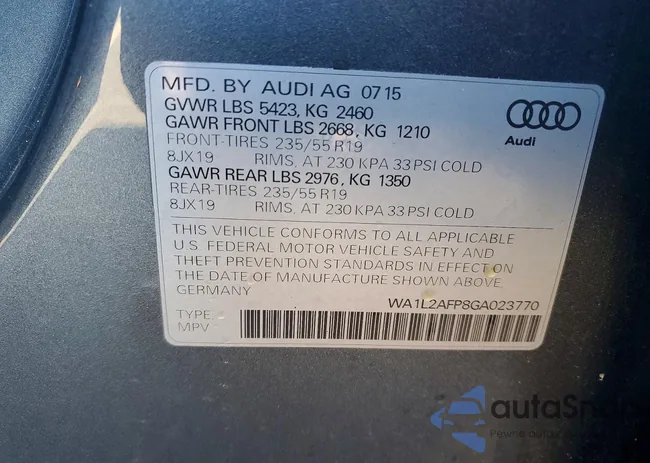 WA1L2AFP8GA023770: 72584415