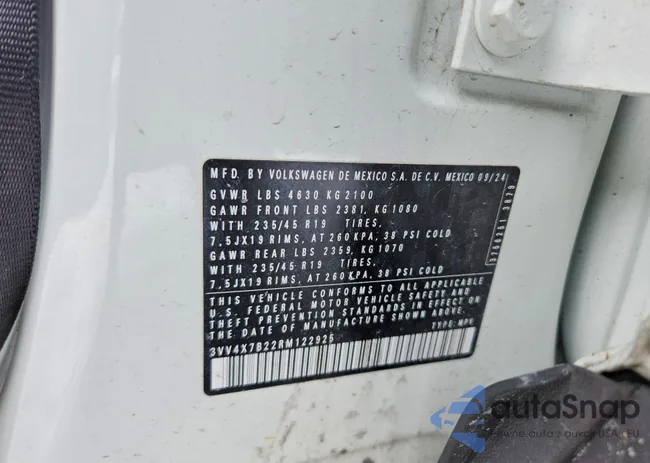 3VV4X7B22RM122925: 73549695