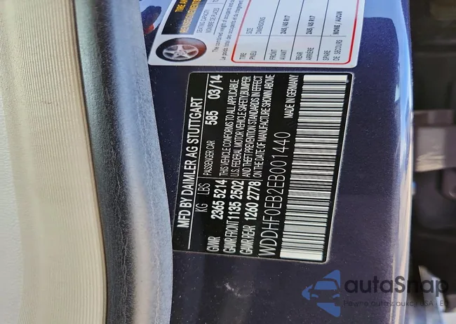 WDDHF0EB2EB001440: 74777875