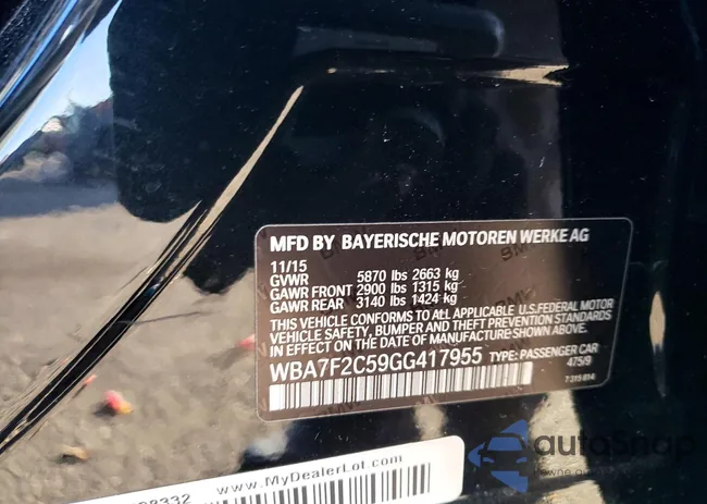 WBA7F2C59GG417955: 73304045