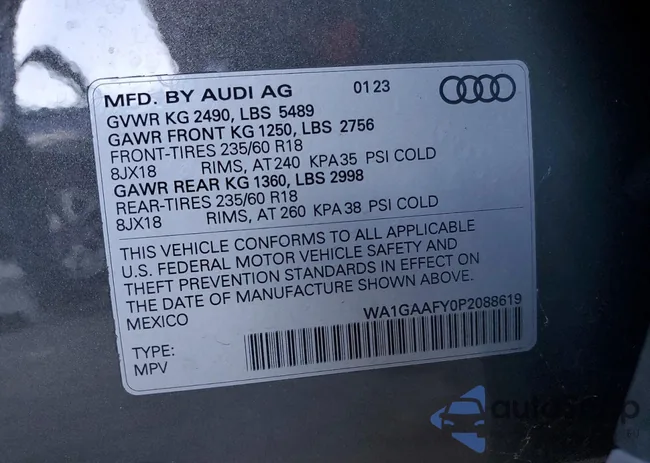 WA1GAAFY0P2088619: 72130315