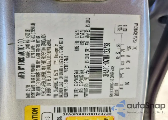 3FA6P0HD7HR123728: 72885025