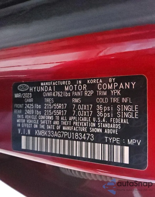 KM8K33AG7PU183473: 74497715