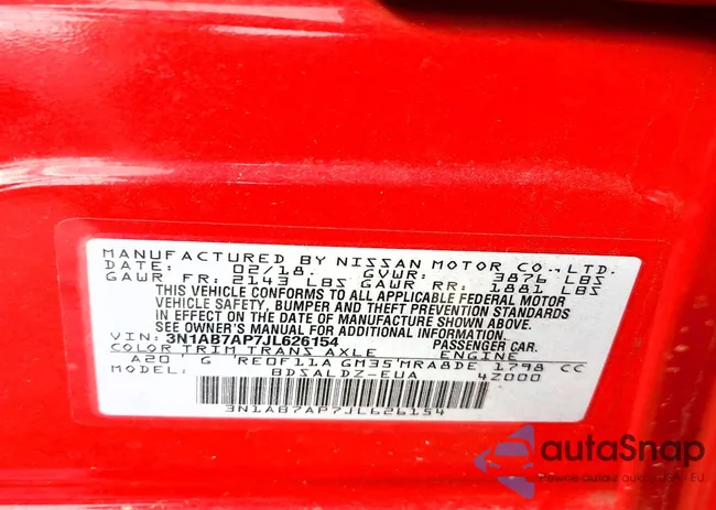 3N1AB7AP7JL626154: 99447765