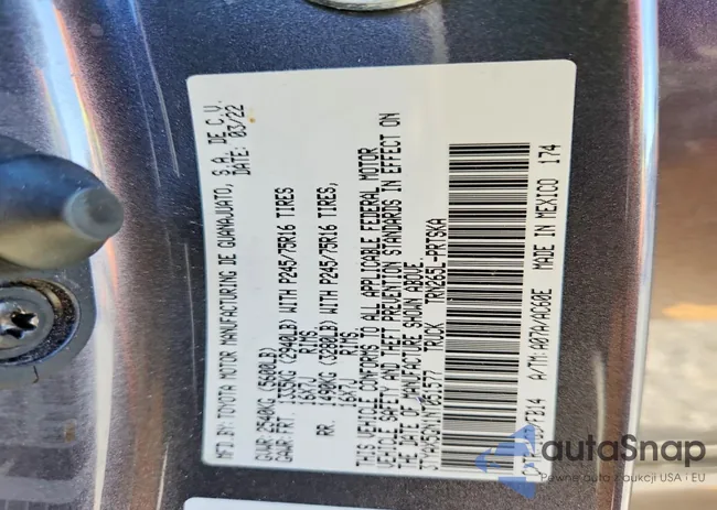 3TYAX5GN1NT051577: 99284015