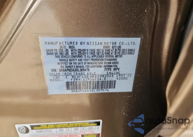 3N8AP6DA3SL309476: 73521135