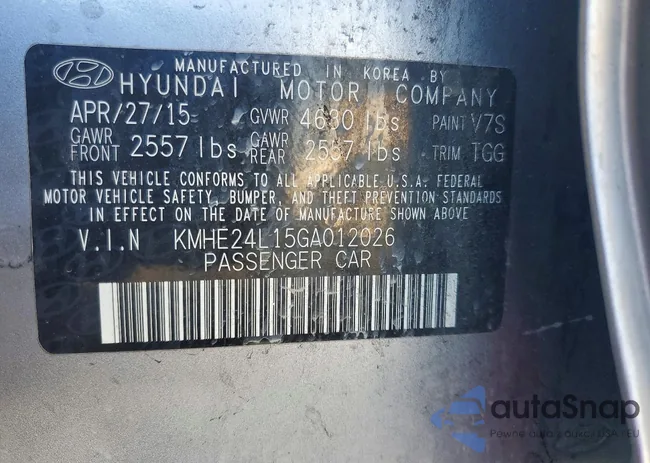 KMHE24L15GA012026: 72550145