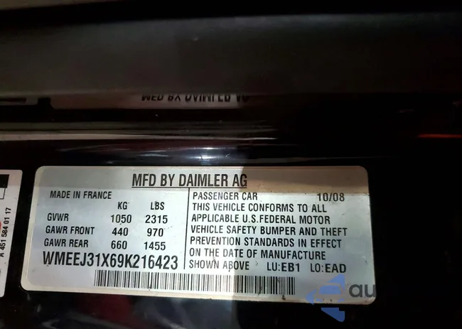 WMEEJ31X69K216423: 72959755