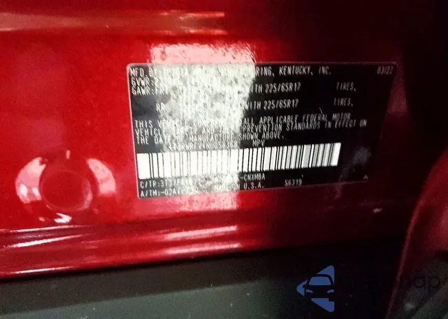 4T3RWRFV4NU058368: 74977655