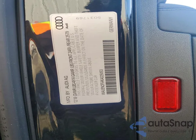WAUENCF54KA025053: 99331955