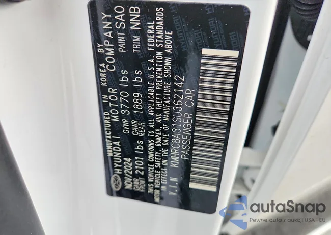 KMHRC8A31SU362142: 99264215