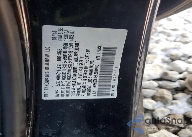 5FPYK3F83KB001960: 72575445