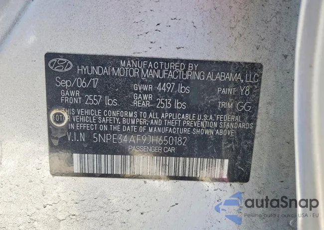 5NPE34AF9JH650182: 98710625