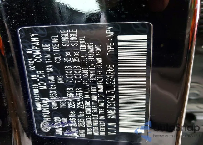 KM8J3CAL7LU224266: 73332655