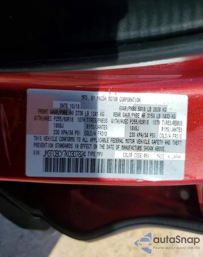 JM3TCBCY7K0307824: 73800545