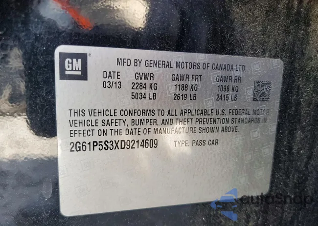 2G61P5S3XD9214609: 72883325