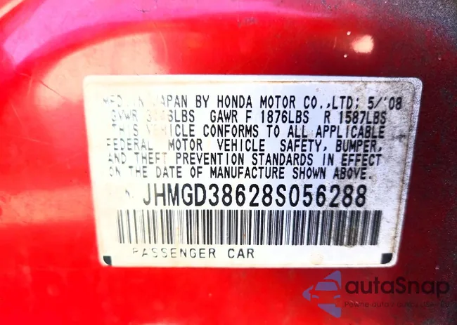 JHMGD38628S056288: 72924265