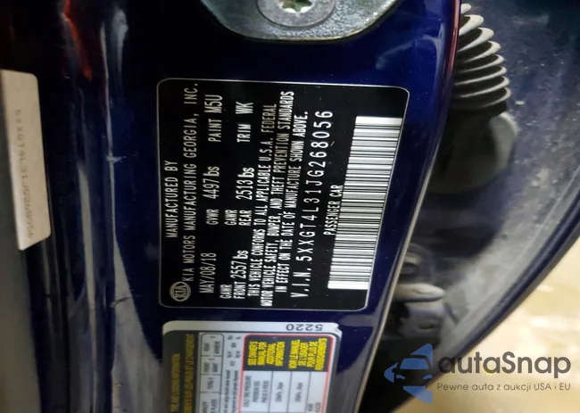 5XXGT4L31JG268056: 99627995