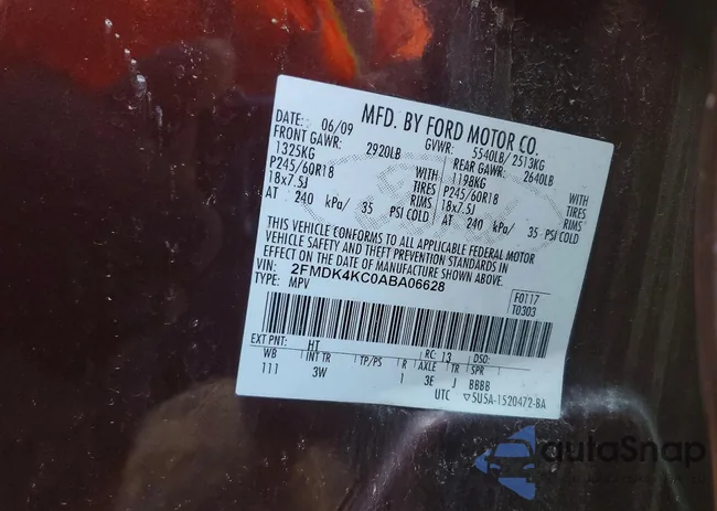 2FMDK4KC0ABA06628: 72769105