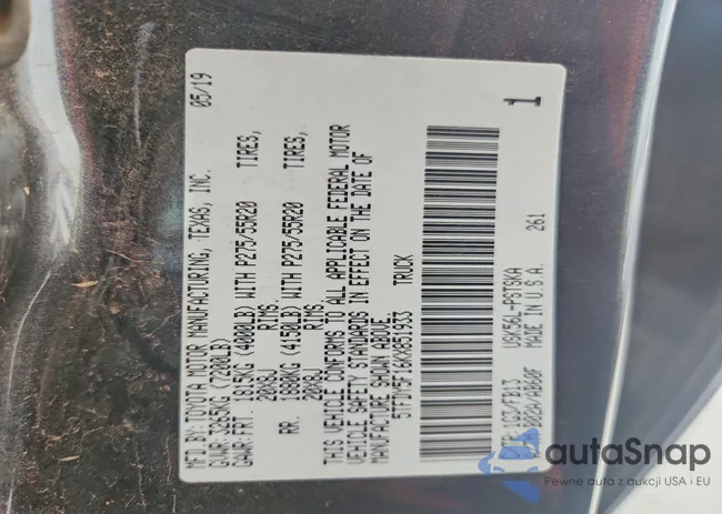 5TFDY5F16KX851933: 73520645