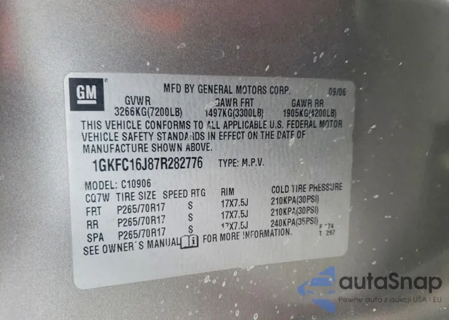 1GKFC16J87R282776: 72171715