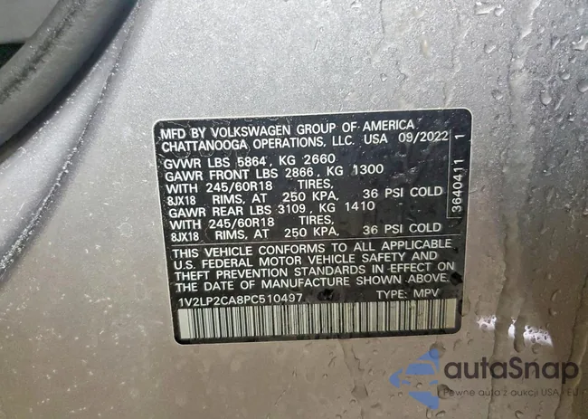 1V2LP2CA8PC510497: 74024095