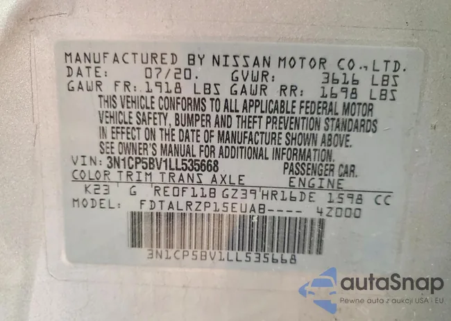 3N1CP5BV1LL535668: 75444615