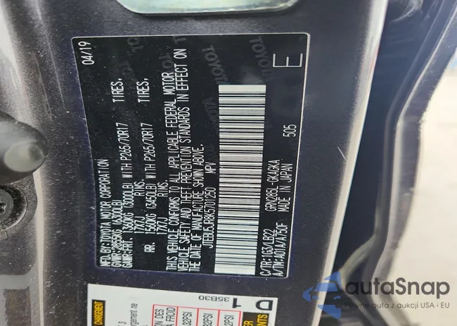 JTEBU5JR8K5701250: 73084635