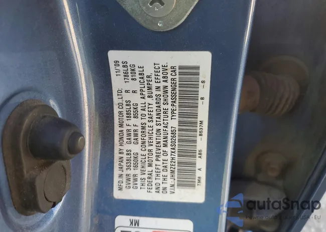 JHMZE2H7XAS026857: 74031575