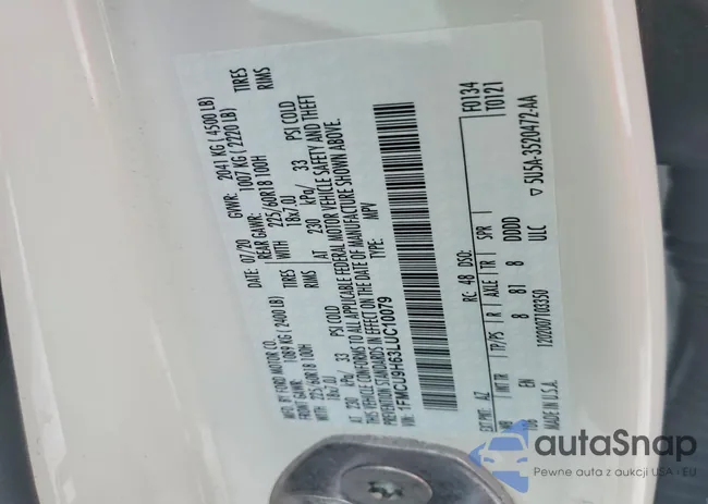 1FMCU9H63LUC10079: 99215965