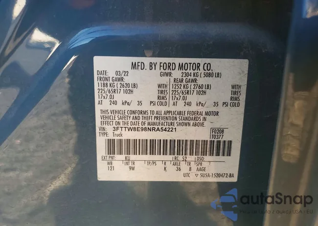 3FTTW8E98NRA54221: 73518895