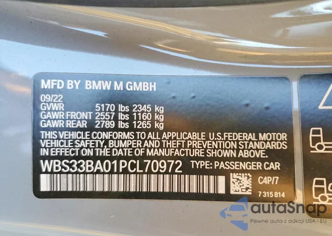 WBS33BA01PCL70972: 98339475