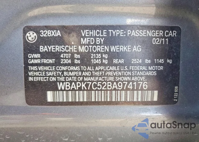 WBAPK7C52BA974176: 99762695