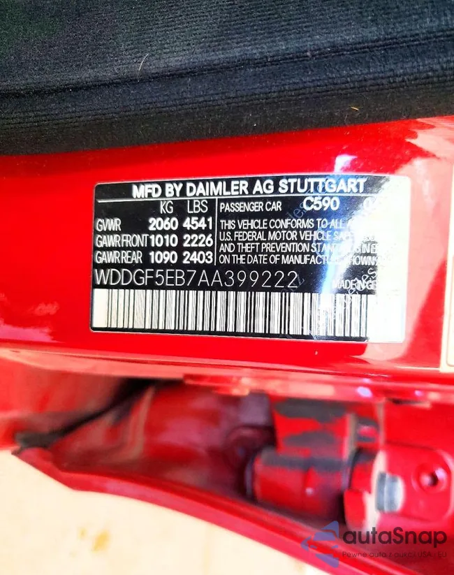 WDDGF5EB7AA399222: 73635705