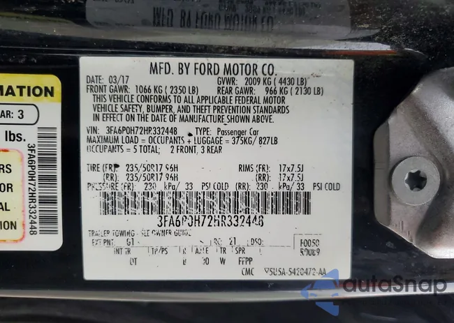 3FA6P0H72HR332448: 99611915