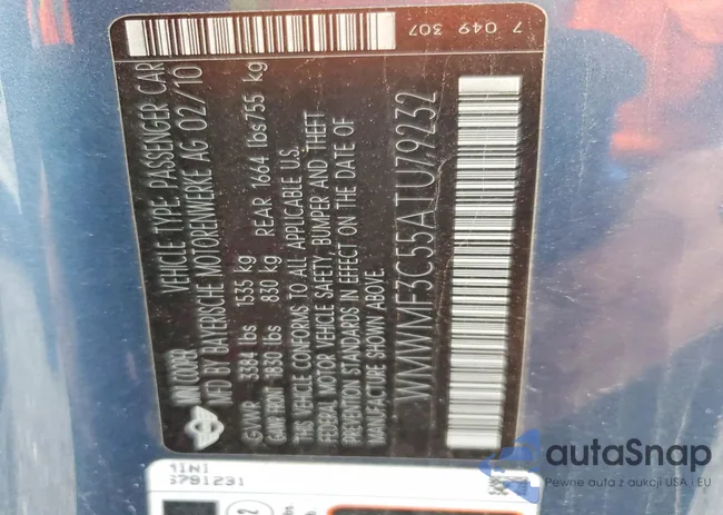 WMWMF3C55ATU79232: 73050605