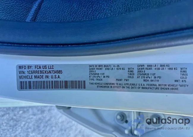 1C6RREBGXSN734985: 73421075