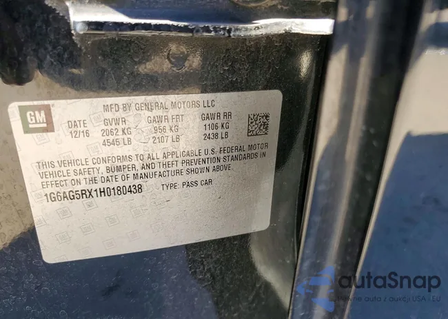 1G6AG5RX1H0180438: 99594885