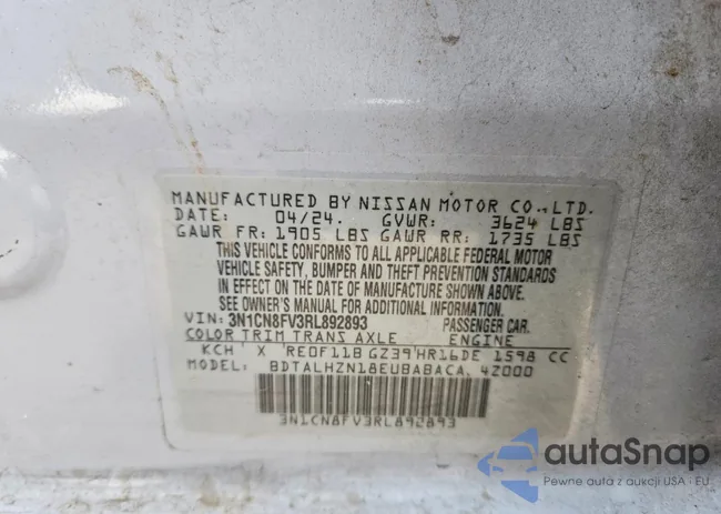 3N1CN8FV3RL892893: 73725885