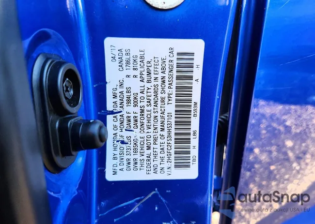 2HGFC2F53HH537101: 73864925