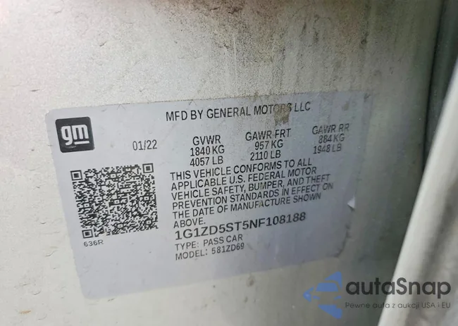 1G1ZD5ST5NF108188: 99807315